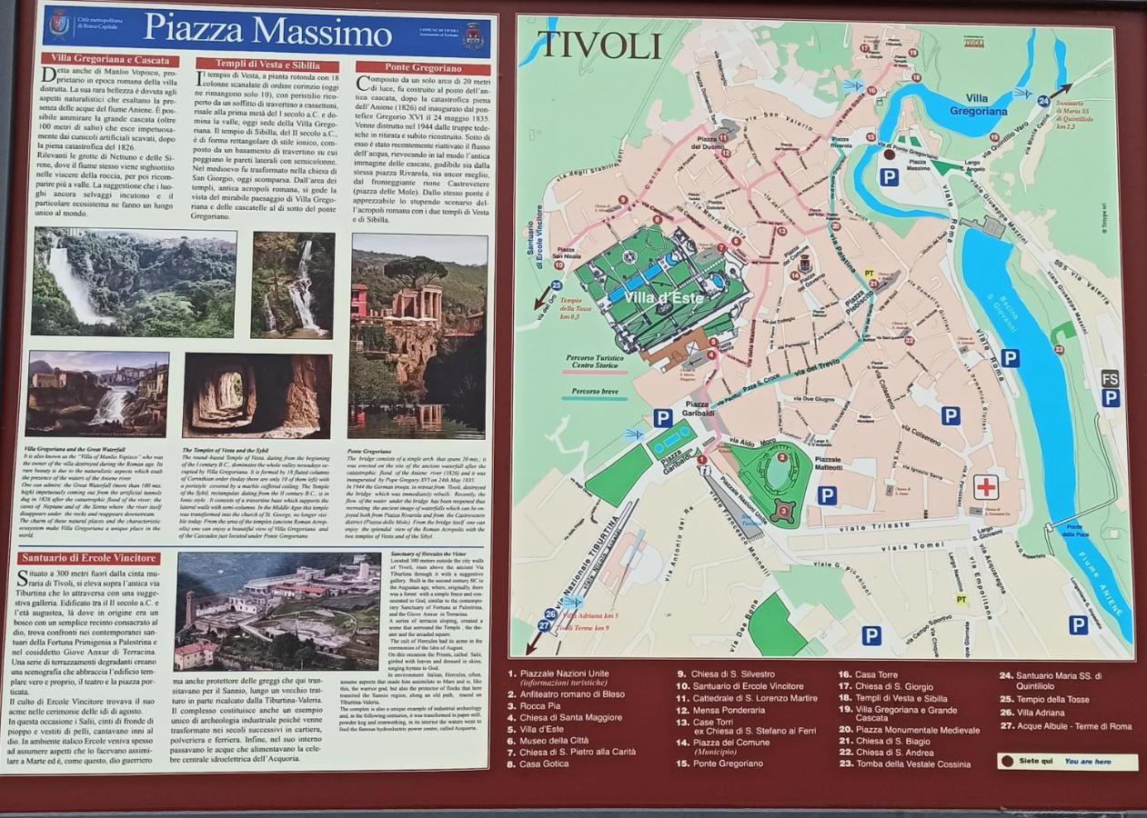 Apartament Alla Fontana Di Gemma Via Dei Sosii 69 Tivoli Zewnętrze zdjęcie